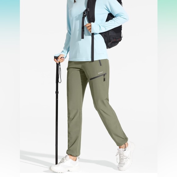 Women’s cargo hiking pants quick dry lightweight water resistant - Picture 4 of 5